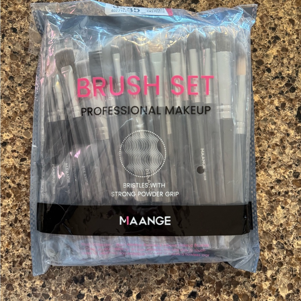 Professional Makeup Brush Set - Black